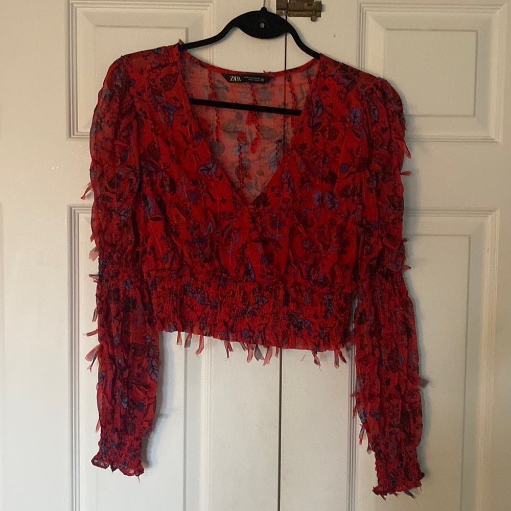 Zara Red Shirt